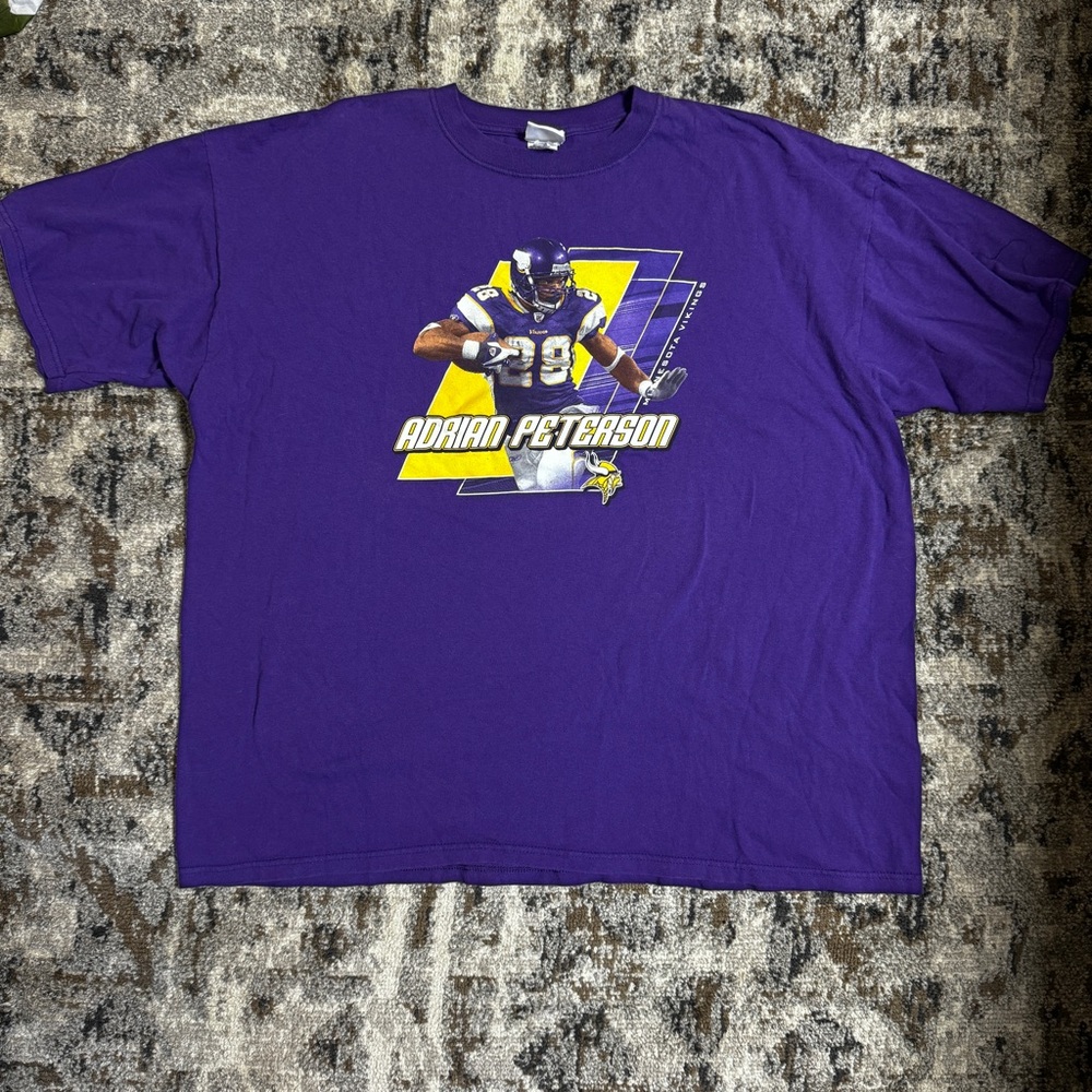 Minnesota Vikings Adrian Peterson #28 Purple T-Shirt